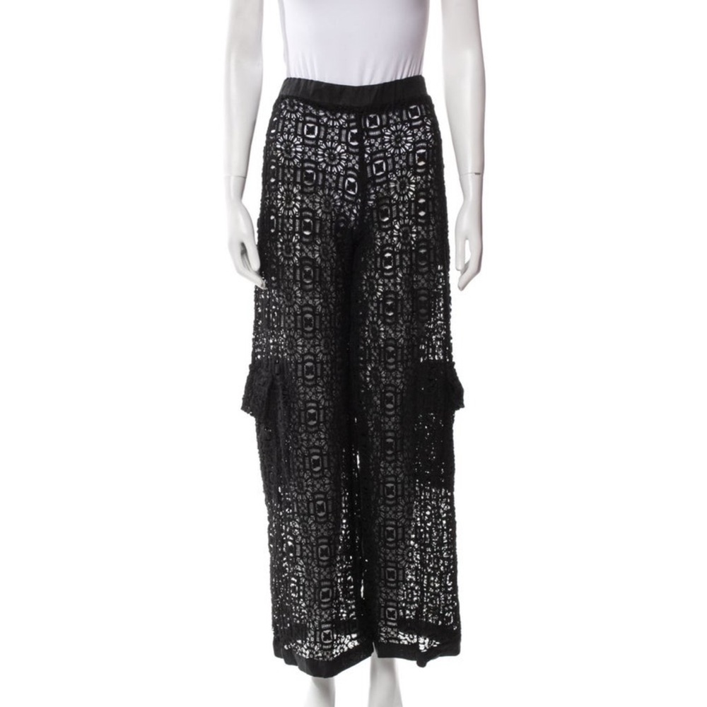 Agua Bendita Lace Two-Piece Pant Set – Black – Size XS - Picture 4 of 4